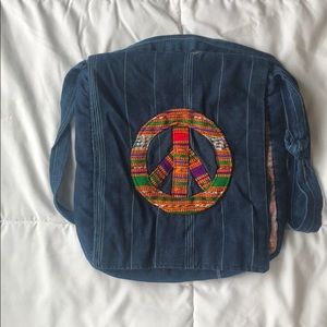 Peace sign bag